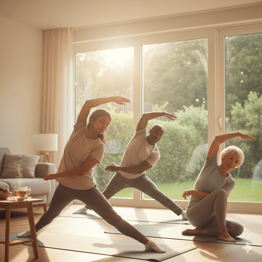 Daily stretches to improve flexibility and mobility